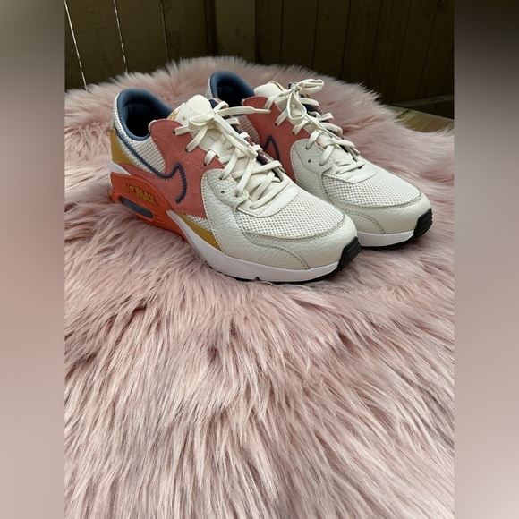 Nike Other - Nike White and Red Athletic Shoes with Air Max Design